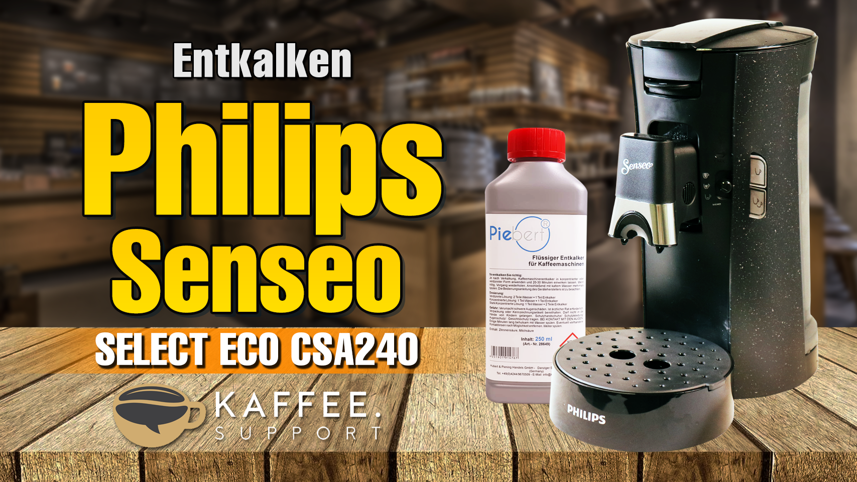 Philips Senseo Select Eco CSA240/20 Entkalken / Erstinbetriebnahme / Kaffeemenge einstellen